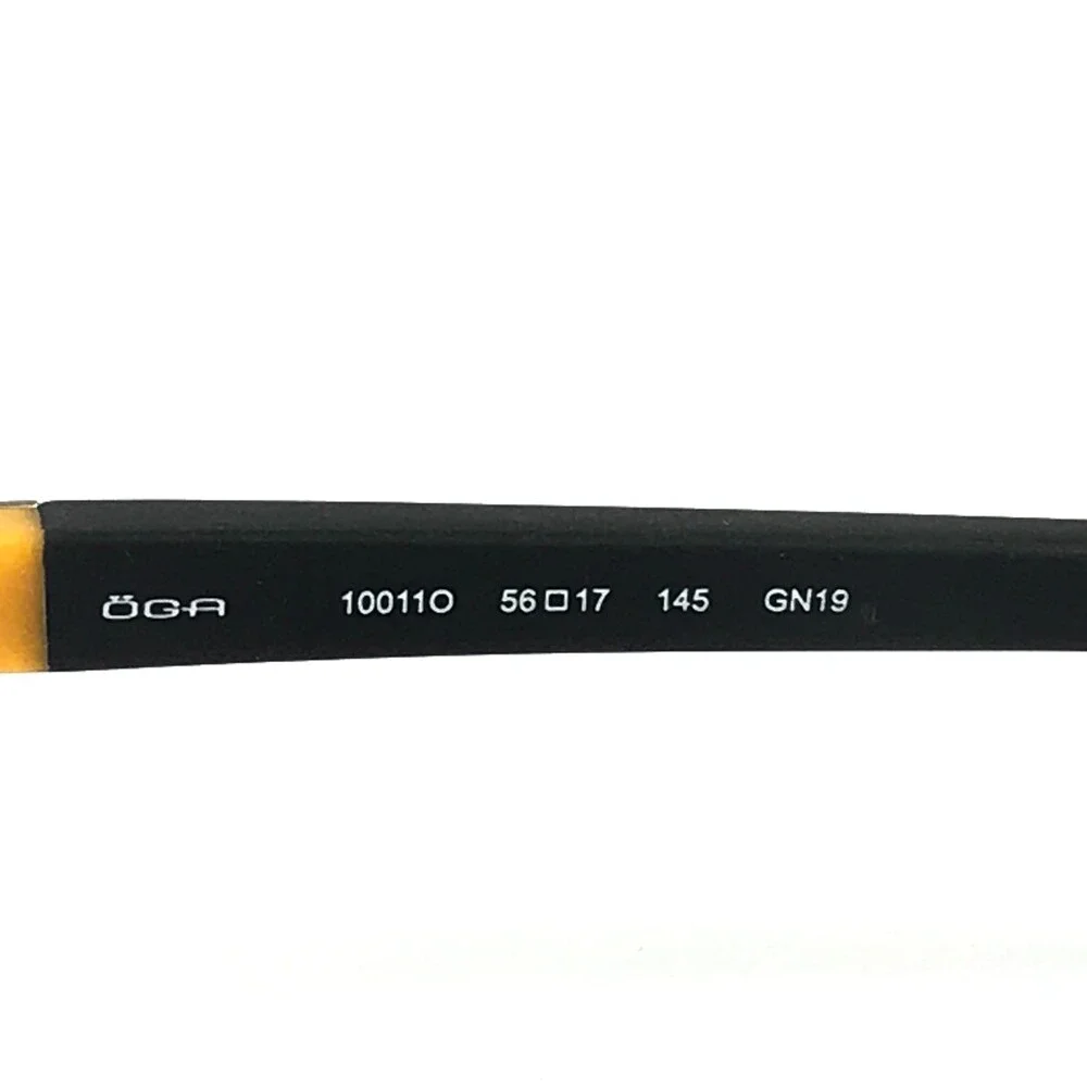 OGA by Morel Eyeglasses Frames 10011O GN19 Gunmetal Square Half Rim 56-17-145